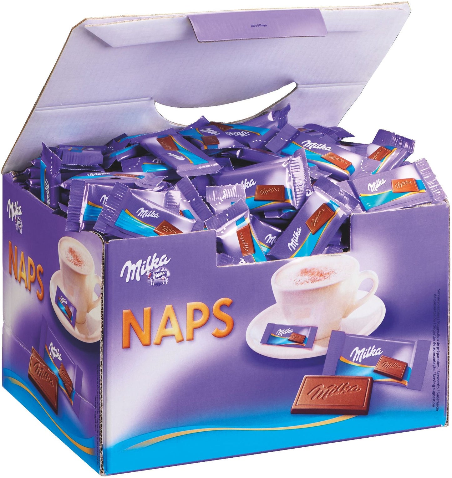 Chocolats milka tablettes individuelles -355 pieces