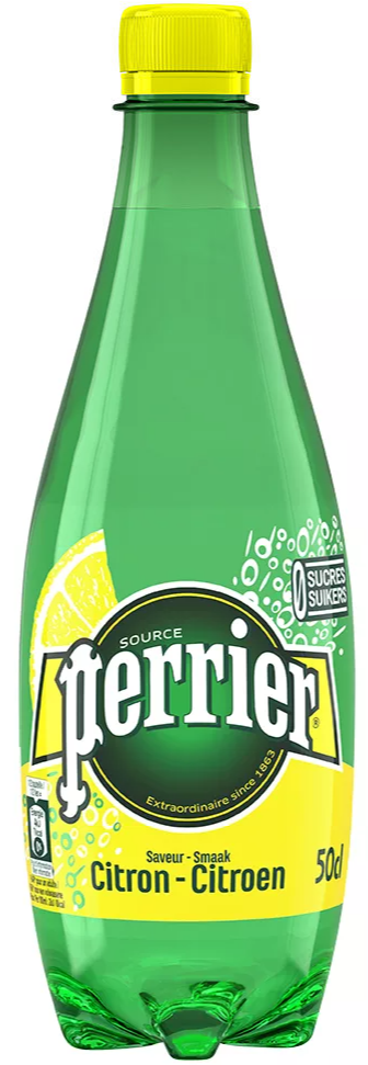 Eau gazeuse Perrier citron -50cl