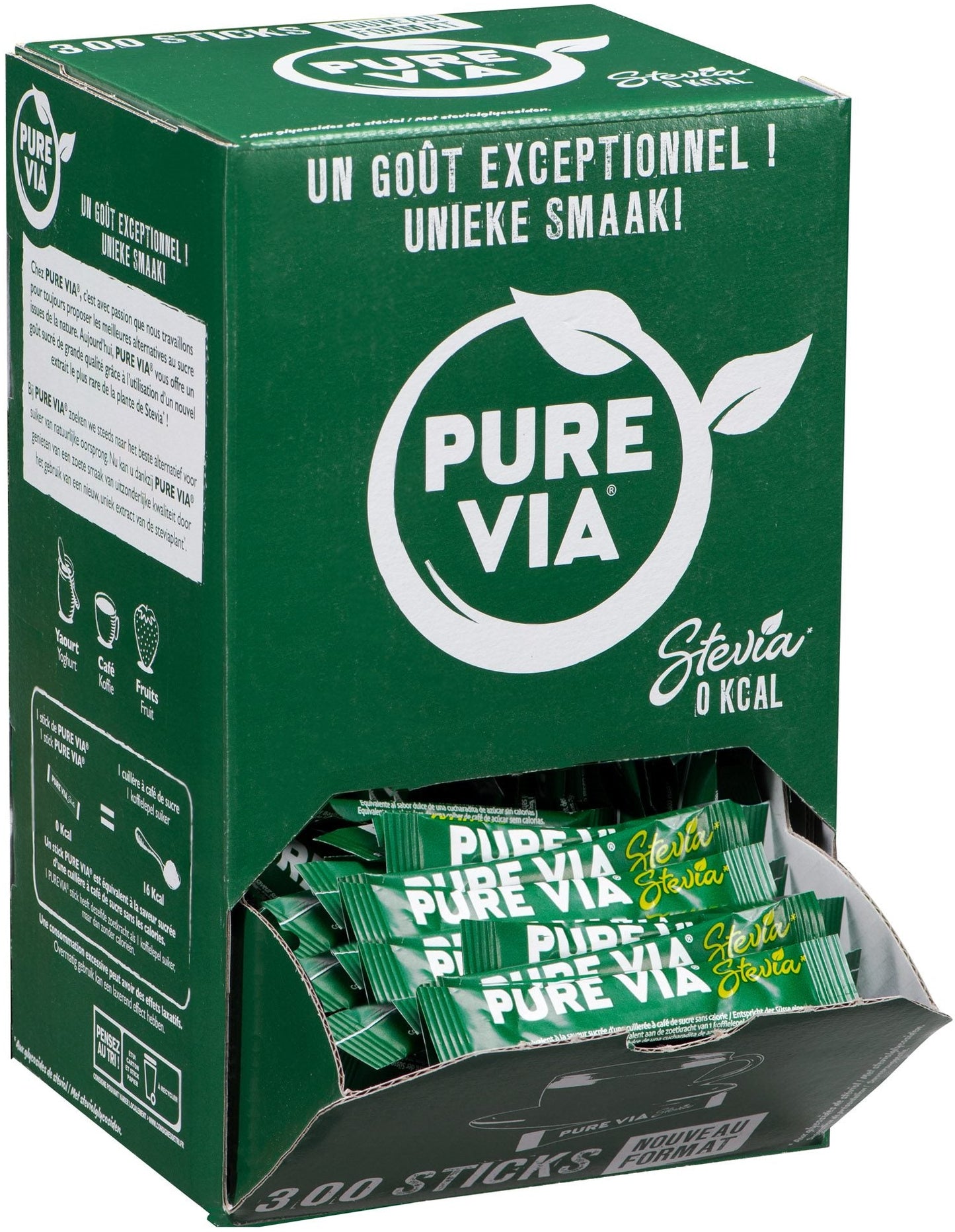 Édulcorant en Poudre Sticks - Zéro Calorie, 300 unités