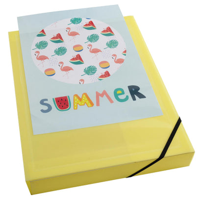 Boite classement polypropylène d40 kreacover pastel