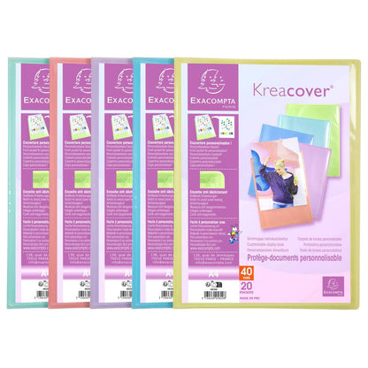 Protège document 40vues A4 kreacover pastel
