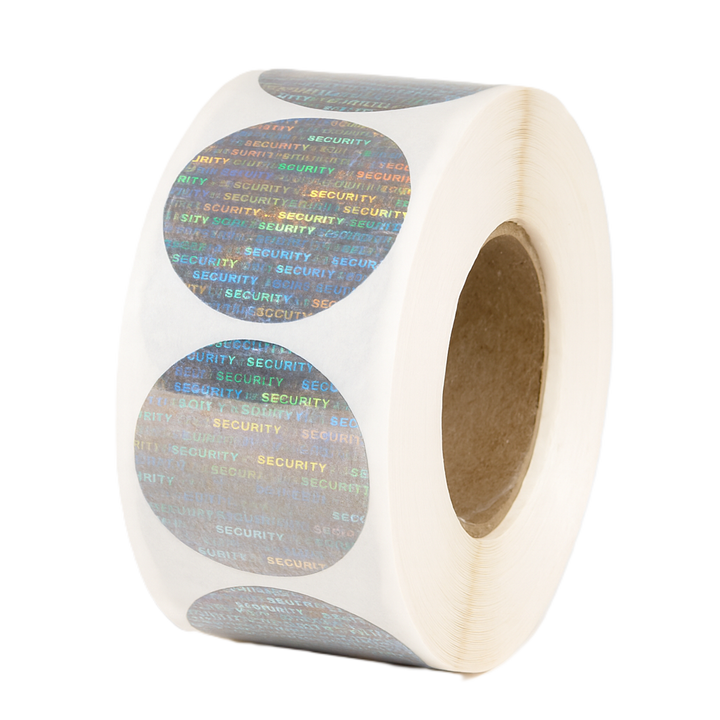 Étiquettes adhésives de Sécurité VOID - Holographiques 37mm -rouleau de 1000