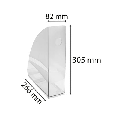 Porte-revues mag-cube cristal