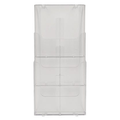 Corbeille murale 3 cases A4-cristal