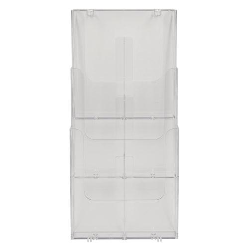 Corbeille murale 3 cases A4-cristal