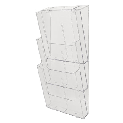 Corbeille murale 3 cases A4-cristal