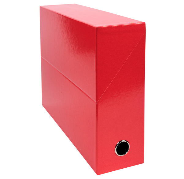 Boite de transfert 25x33mm dos 90mm pelliculé-rouge