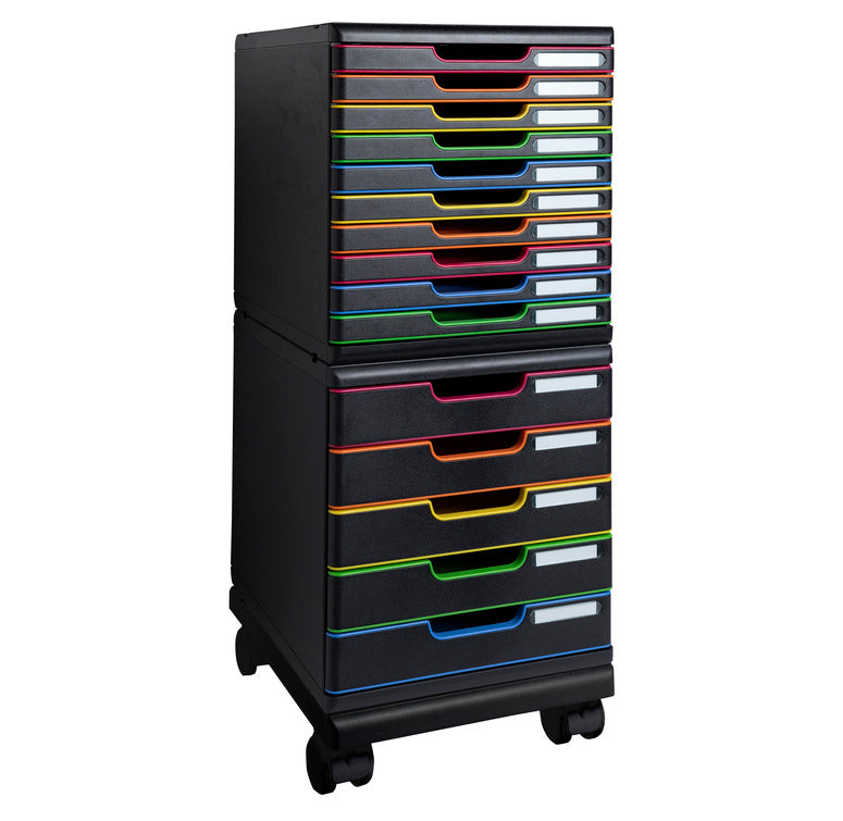 Set support sur roulettes pour module classement-série modulo