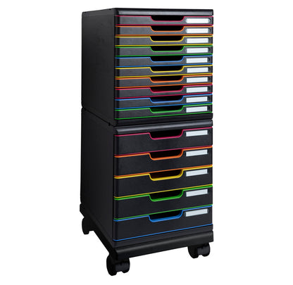 Set support sur roulettes pour module classement-série modulo