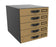 Module de classement 5 tiroirs A4+- carton rigide- savana