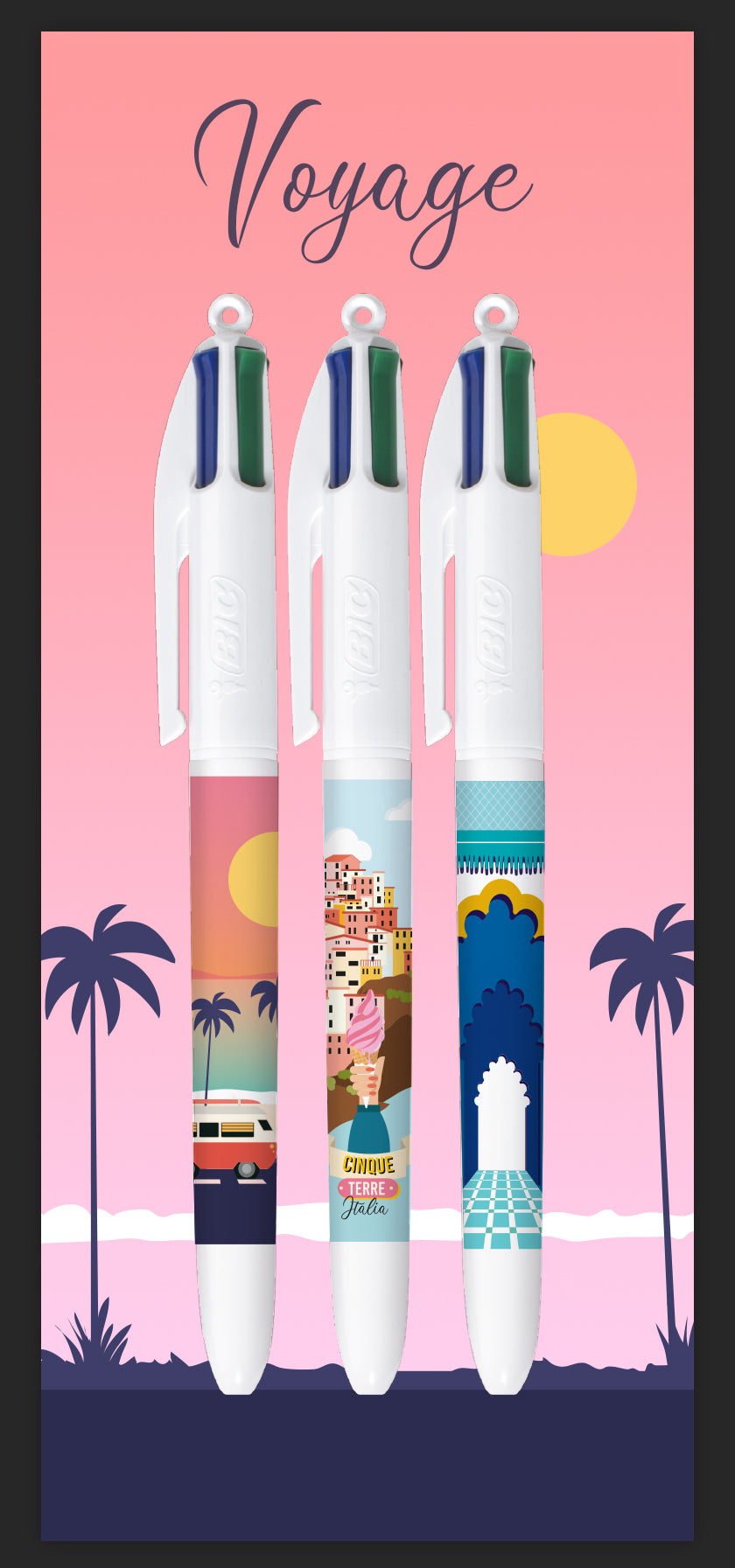 Stylo Bille 4 Couleurs - Pratique et Polyvalent