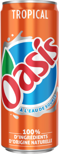 Oasis tropical slim can.33cl