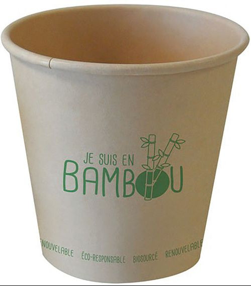 Gobelet en bambou 25 cl- lot de 50