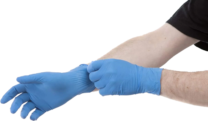 Gants nitrile non poudrés taille L boîte de 100