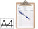 Porte bloc avec pince A4 -carton 3mm -23x30