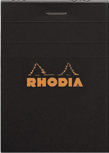 Bloc rhodia 74x105 80f 5x5noir