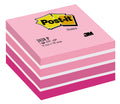 Bloc cube  Post-it® aquarelle rose
