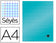 Cahier polypropylène 90g 21x29,7-96 pages seyes -bleu