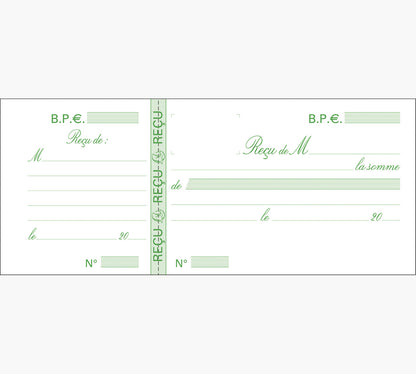 Carnet de recus ref 10