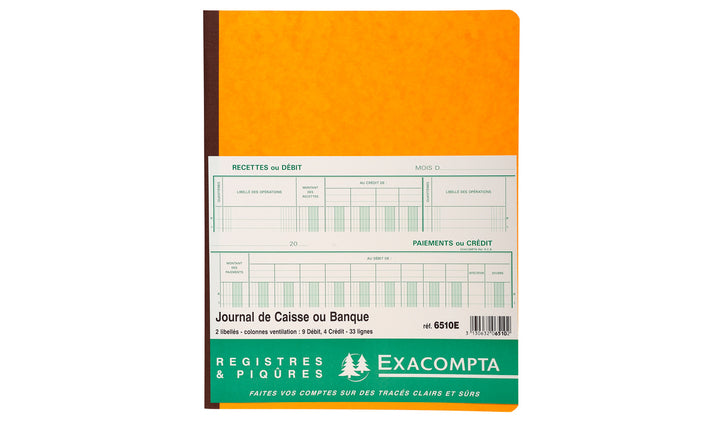 Registre exacompta ref 6510