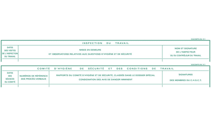 Registre inspection travail 6615
