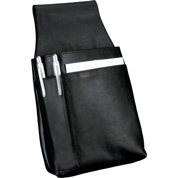 Portefeuille pour serveur restaurant -cuir nappa noir