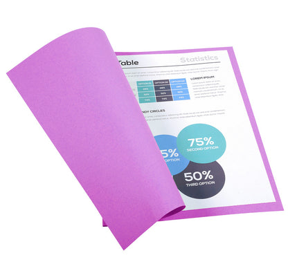 Chemises 220g standard paquet 100 lilas