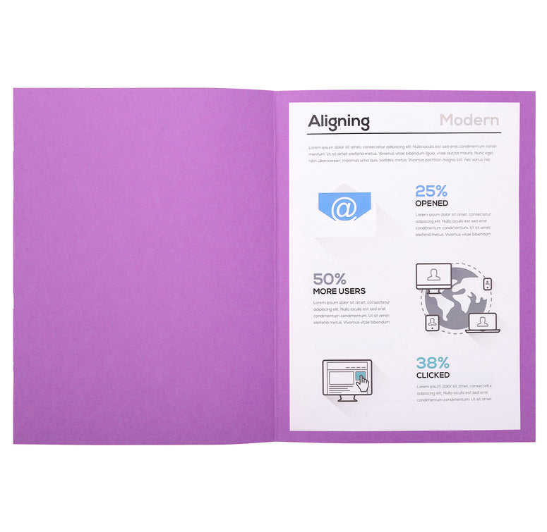 Chemises 220g standard paquet 100 lilas