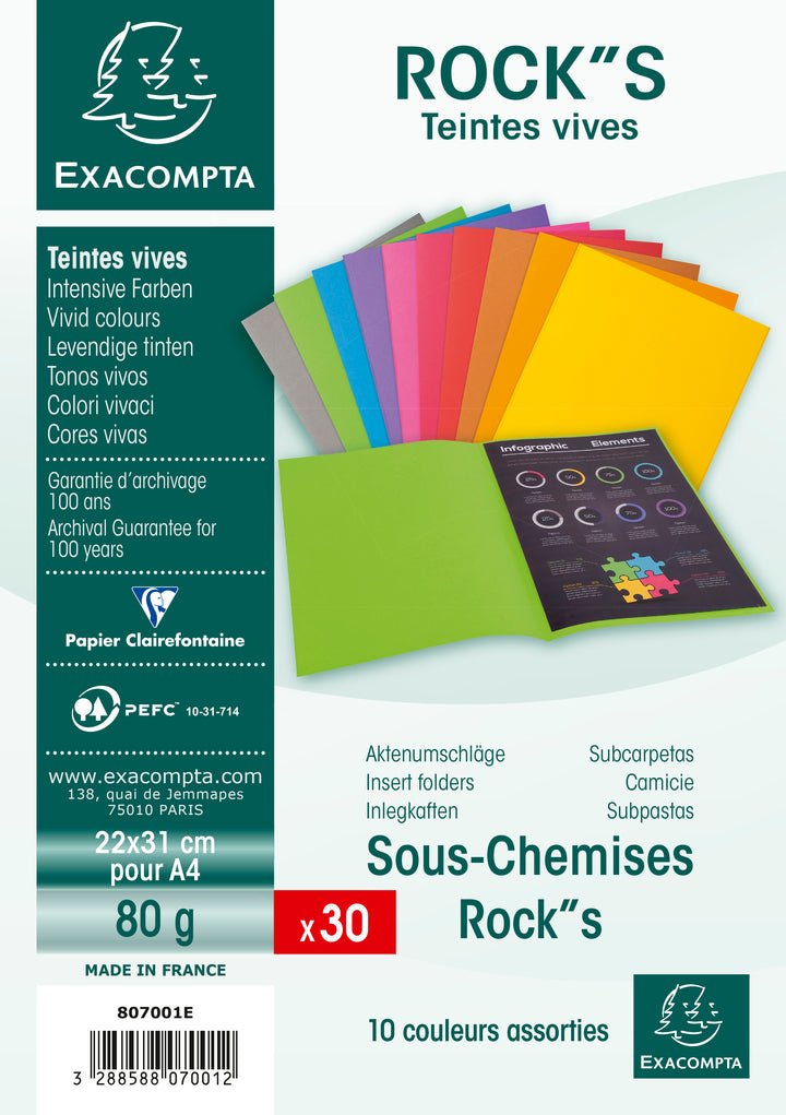Sous-chemise rock assorties p/30