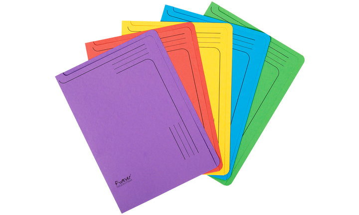Pochette coin carte rigide 290g assortis- paquet de25