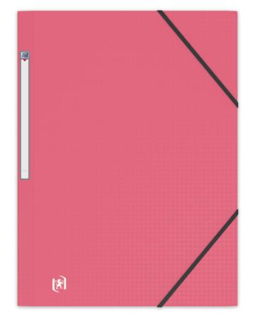 Chemise 3 rabats A4 - Polypropylène Rose