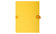 Chemise toile dos extensible rabat jaune