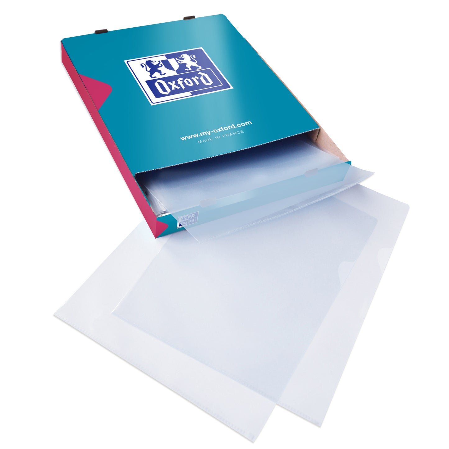 Pochettes Coin A4 - PVC Lisse 15/100ème - Lot de 100
