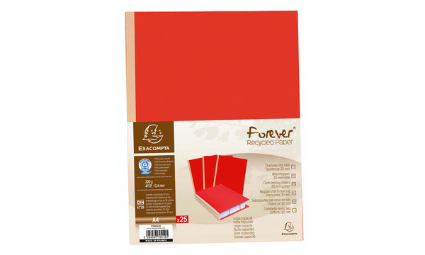 Chemise dos toile 320g rouge p/25