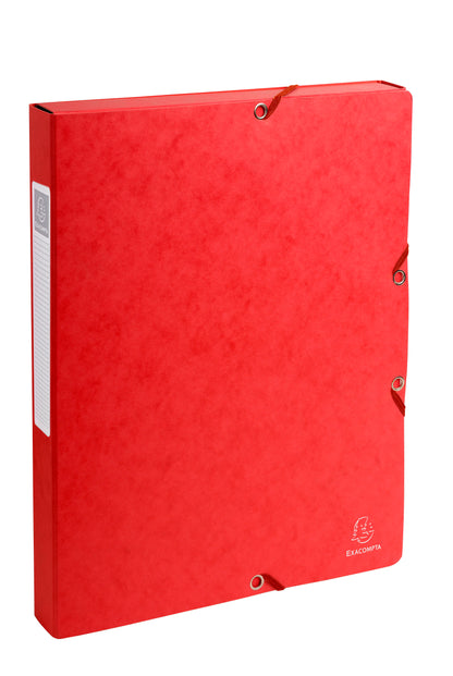 Boite de classement 7/10 dos 25mm rouge