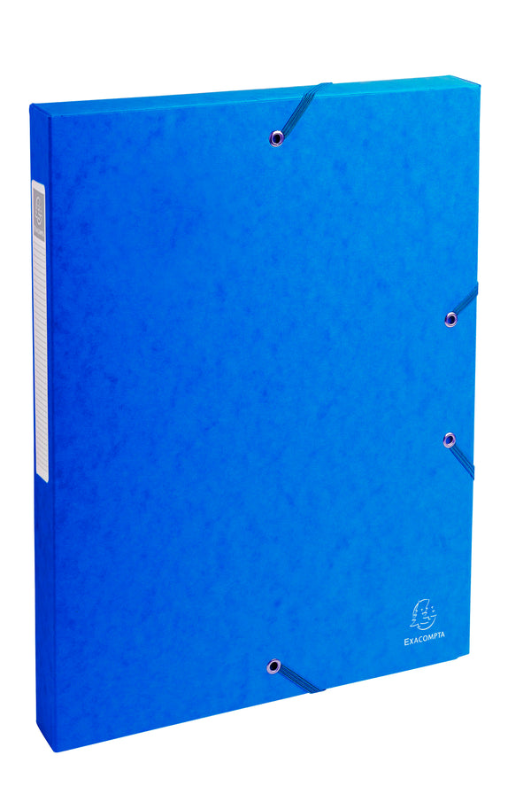 Boite de classement 7/10 dos 25mm bleu
