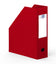 Boite de classement pan coupé dos 10cm-rouge