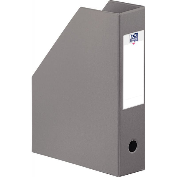 Boite de classement pan coupé dos 7cm-gris