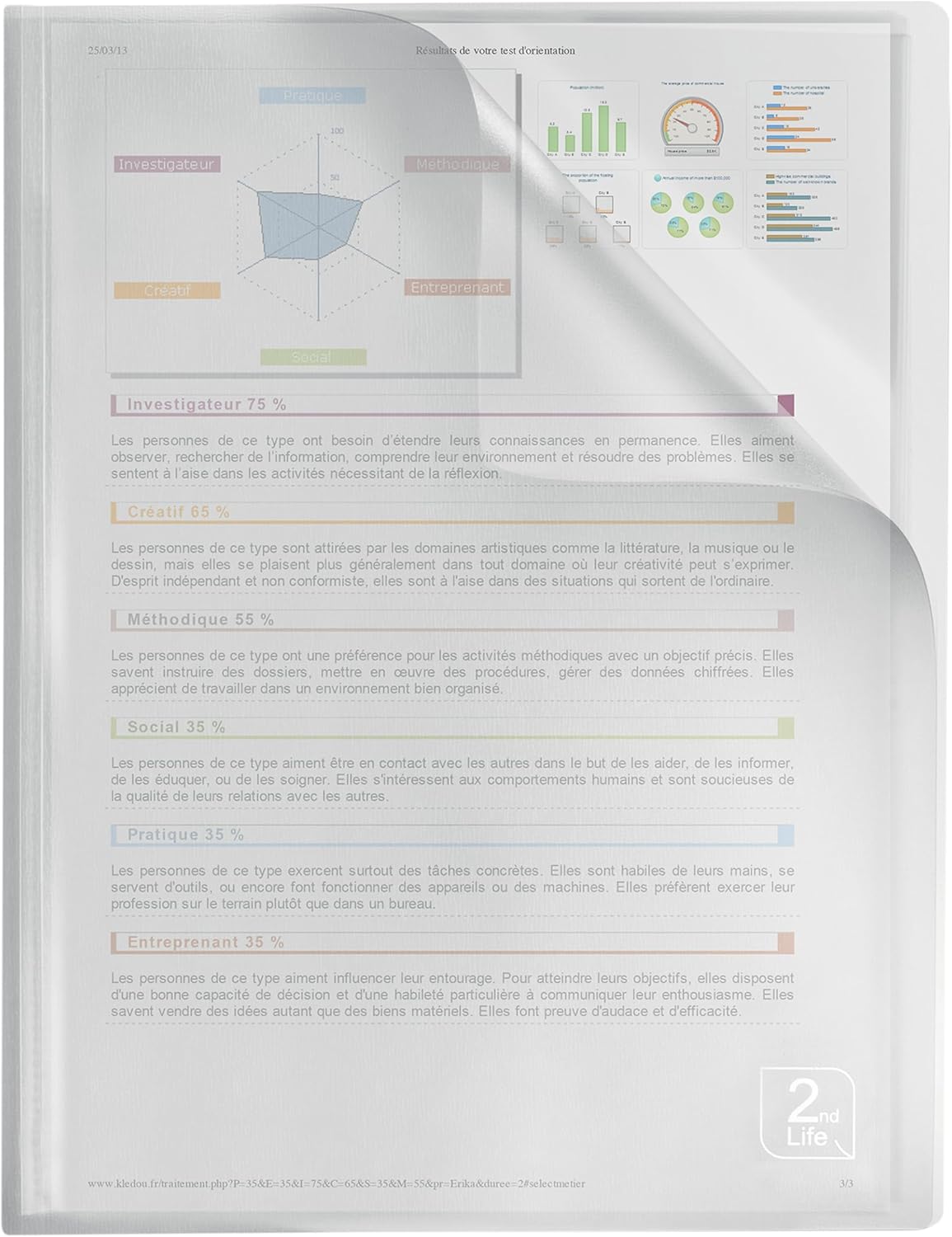 Porte-documents 40 vues 2nd Life - Incolore