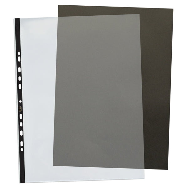 Pochettes perforées Press Book A3 - Haute transparence - Sachet de 10