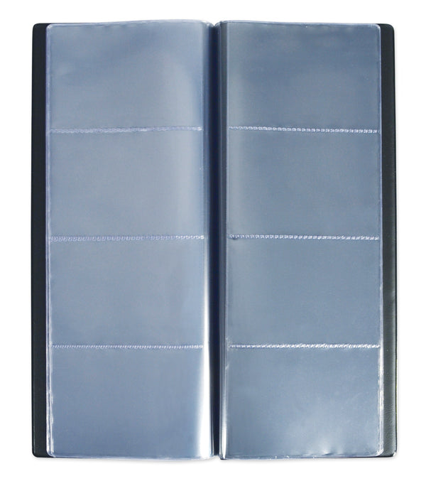 Reliure 80 cartes de visiste elegance noir