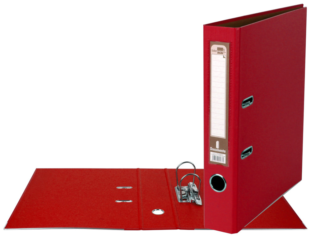 Classeur liderpapel a4 dos 52 mm rouge