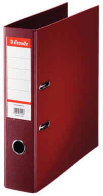 Classeur à levier pvc dos 75mm bordeaux