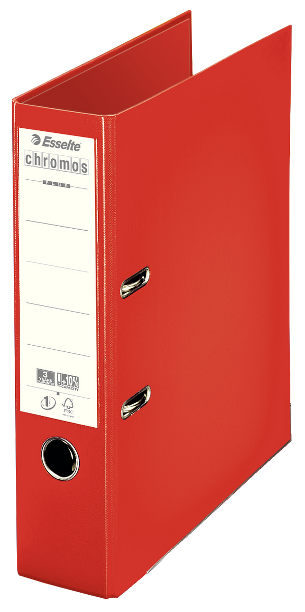 Classeur à levier chromos dos 80mmrouge