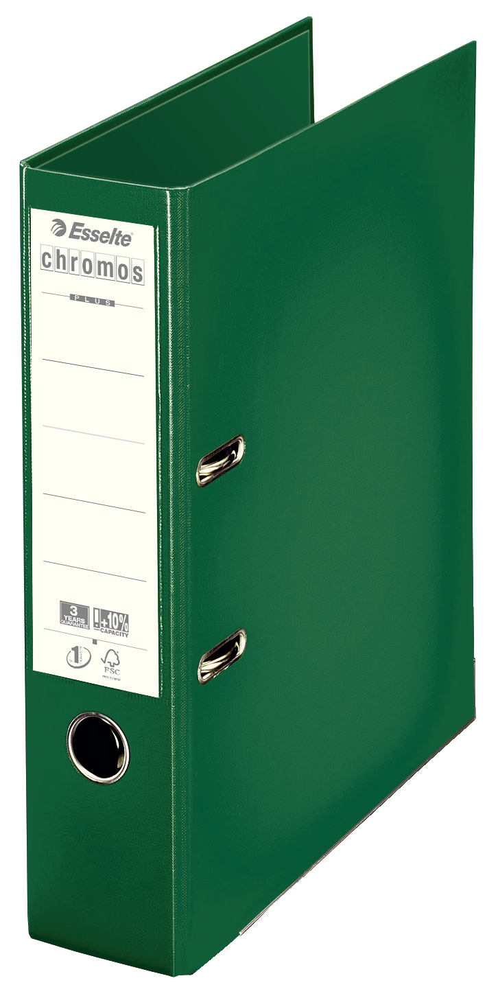 Classeur à levier chromos dos 80mm vert