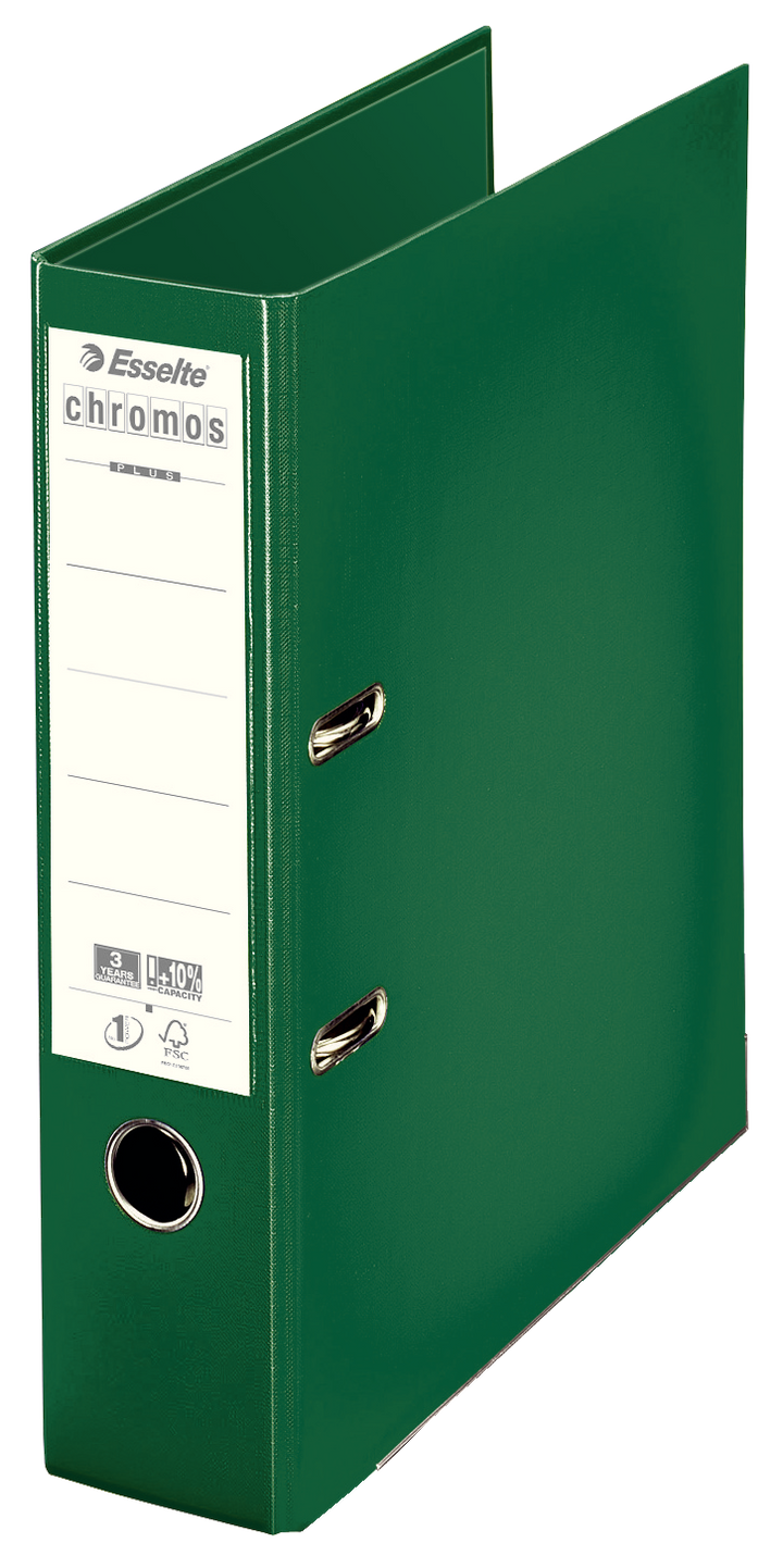 Classeur à levier chromos dos 80mm vert