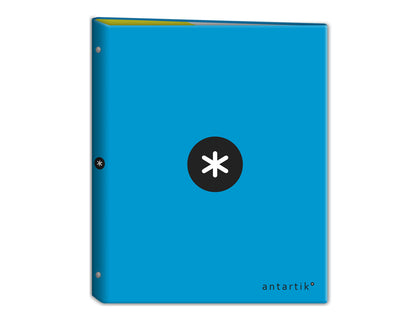 Classeur Antartik A4+ 4 Anneaux 40mm bleu