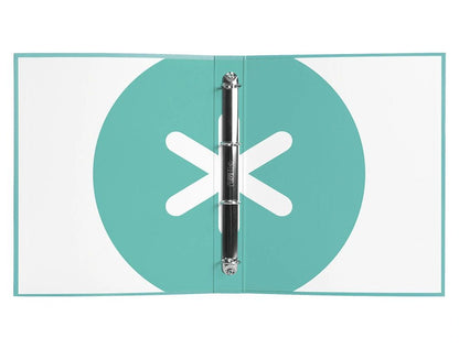 Classeur Antartik A4+ 4 Anneaux 40mm menthe