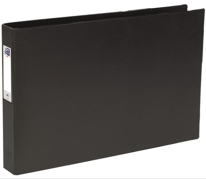 Classeur A3 Italienne Dos 55mm 4 Anneaux Pvc noir