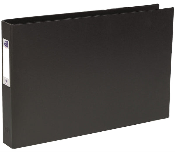 Classeur A3 Italienne Dos 55mm 4 Anneaux Pvc noir